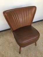 Vintage lederen cocktailfauteuil - bruin, Ophalen