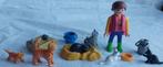 Playmobil 6139 Vrouw met Kattenfamilie III, Ophalen of Verzenden, Gebruikt, Complete set