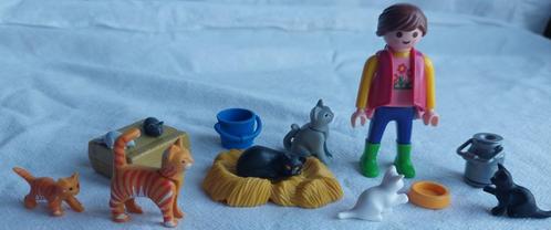 Playmobil 6139 Vrouw met Kattenfamilie III, Kinderen en Baby's, Speelgoed | Playmobil, Gebruikt, Complete set, Ophalen of Verzenden