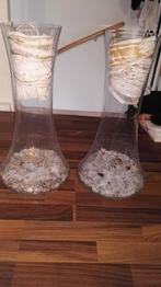 2 mooie hoge vazen, Ophalen, Overige kleuren, 50 tot 75 cm, Glas