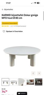 Karwei salontafel rond, Ophalen, 50 tot 100 cm, Rond, Zo goed als nieuw