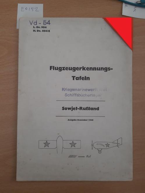 L.Dv.904 Flugzeugerkennungs Tafeln (Luftwaffe 1940), Verzamelen, Militaria | Tweede Wereldoorlog, Luchtmacht, Boek of Tijdschrift