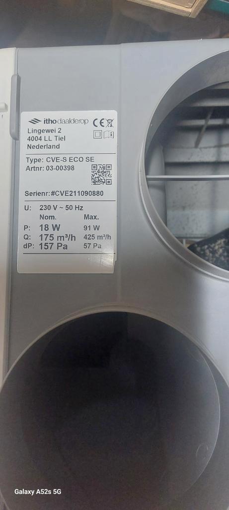 Mechanische ventilatiebox 3 kanaals., Doe-het-zelf en Verbouw, Ventilatie en Afzuiging, Zo goed als nieuw, Afzuiger, Verzenden