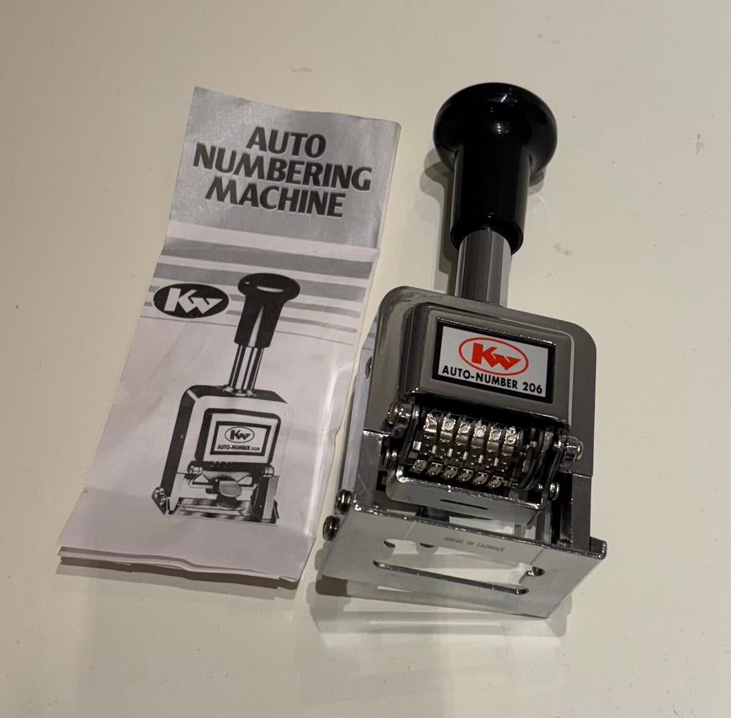 Nummeringstempel, Hobby en Vrije tijd, Stempelen, Verzenden, Nieuw