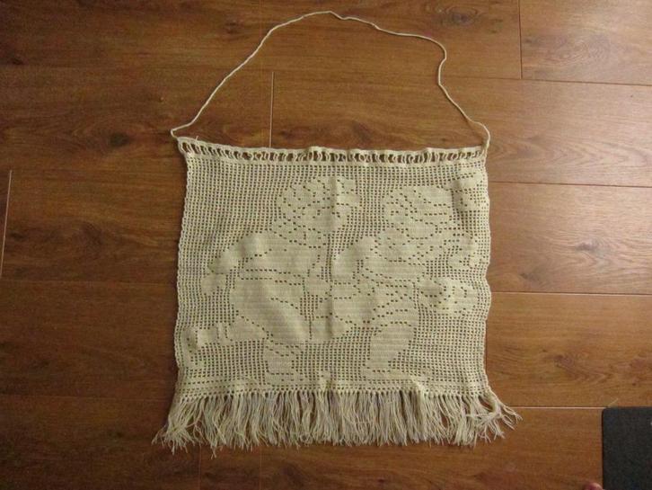 Vintage gehaakte hanger met 2 schaatsende figuren, Hobby en Vrije tijd, Scrapbooking, Zo goed als nieuw, Overige typen, Overige merken