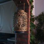 2 ZEER MOOIE ZWARTE MET GOUDEN WINDLICHTEN, Ophalen, Zo goed als nieuw, Metaal, Minder dan 25 cm