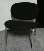 Fauteuil Shell, Zwart stof, Aluminium frame, Showroommodel, Ophalen, Nieuw, Stof