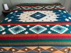 NIEUW! Alpaca wol deken sprei plaid kleed oranje blauw ruit, Huis en Inrichting, Woonaccessoires | Plaids en Woondekens, Ophalen of Verzenden