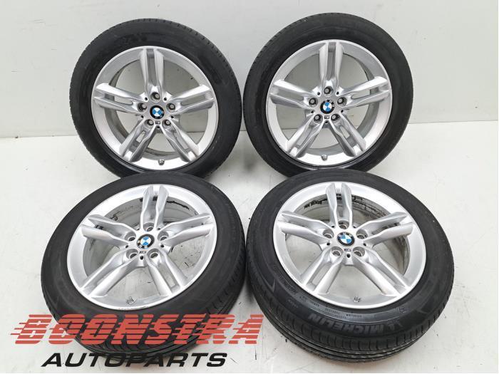 Velgen set + banden van een BMW 2-Serie, Auto-onderdelen, Banden en Velgen, Personenwagen, Gebruikt, 3 maanden garantie, Ophalen of Verzenden