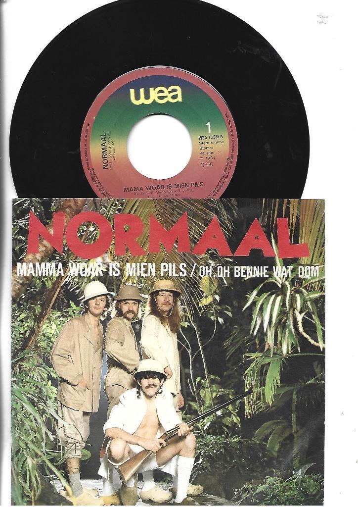 NORMAAL 2 SINGLES 7" + CD SINGLE ROCKJES, Cd's en Dvd's, Vinyl Singles, Zo goed als nieuw, Single, Pop, 7 inch, Ophalen of Verzenden