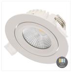 LED-INBOUWSPOT 6W-DIM CCT-SWITCH WIT, Metaal of Aluminium, Nieuw, Led, Plafondspot of Wandspot