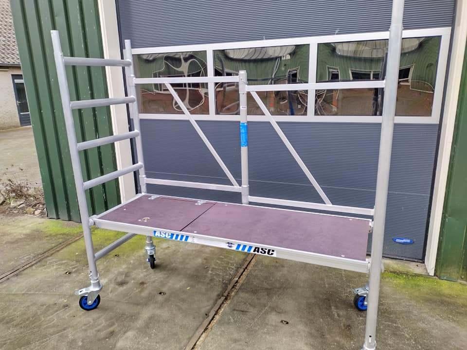 Kamersteiger te huur, Doe-het-zelf en Verbouw, Steigers, Gebruikt, Rolsteiger of Kamersteiger, 5 meter of hoger, Ophalen