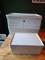 Kuggis bakken Ikea. 4 grote met deksel,1 kleinere met deksel, Ophalen, Gebruikt, Bak of Kist, Minder dan 35 cm