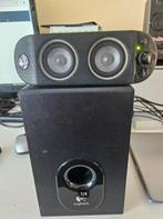 Logitech speakersset/Subwoofer., Computers en Software, Pc speakers, Ophalen of Verzenden, Gebruikt, Audiokanaal 2.1, Logitech