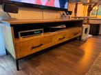 Tv meubel mangohout, Huis en Inrichting, Kasten | Televisiemeubels, Ophalen, 100 tot 150 cm, Mangohout, Zo goed als nieuw