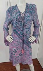 ZOMERJURK ZIJDE/VISCOSE  BOHO PAISLEY PRINT MT M, Maat 38/40 (M), Paars, Ophalen of Verzenden, Zo goed als nieuw