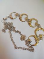 Zilveren maan en sterren dames riem / tailleriem zilver, Kleding | Dames, Riemen en Ceinturen, Overige kleuren, 100 cm of meer