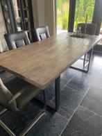 Grote Eethoek tafel Mango hout te koop, Ophalen, 100 tot 150 cm, 200 cm of meer, Zo goed als nieuw