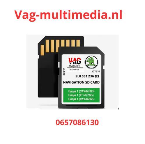 Skoda Mib2 PQ Amudsen Kaart Update V21 2025/2026, Computers en Software, Navigatiesoftware, Zo goed als nieuw, Update, Heel Europa