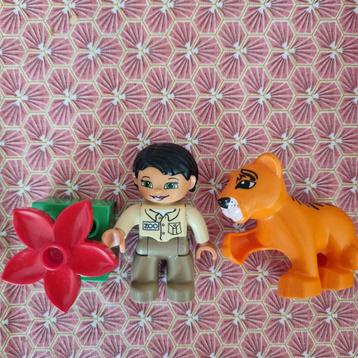 Duplo Dierenverzorger met Tijger beschikbaar voor biedingen