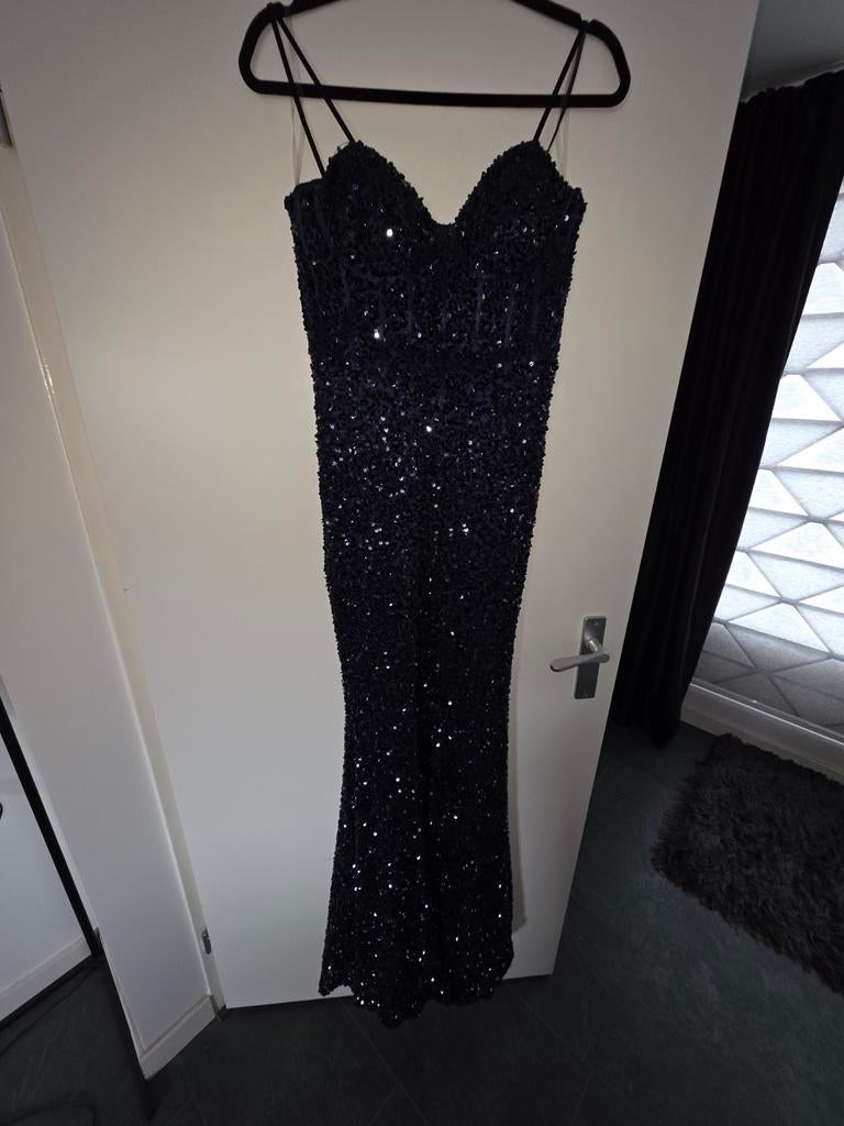 Galajurk, feestjurk, abiye, Kleding | Dames, Gelegenheidskleding, Zo goed als nieuw, Galajurk, Maat 38/40 (M), Blauw, Ophalen