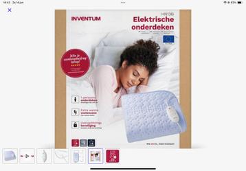 NIEUW Inventum elektrische onderdeken (150 x 80 cm) beschikbaar voor biedingen