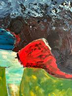 Schilderij olieverf op doek Abstraherend werk, Ophalen