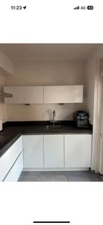 Moderne hoogglans +GEDEMONTEERD -DIRECT BESCHIKBAAR, Wit, Hoekkeuken, Ophalen of Verzenden, Zo goed als nieuw