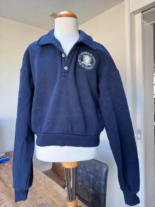 O'BLEU dikke kortere sweater nette staat maat XS D21, Kleding | Dames, Truien en Vesten, Gedragen, Maat 34 (XS) of kleiner, Blauw
