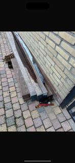 Hardhout 6 stuks 80x80x3m, Doe-het-zelf en Verbouw, Hout en Planken, Ophalen, Zo goed als nieuw, Balk, Overige houtsoorten