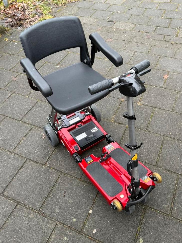 Opvouwbare scootmobiel mango luggie elite - luxe uitvoering, Diversen, Rolstoelen, Zo goed als nieuw, Elektrische rolstoel, Inklapbaar