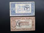 2 x zilverbon met stempel, Postzegels en Munten, Bankbiljetten | Nederland, Ophalen of Verzenden, 2½ gulden, Setje