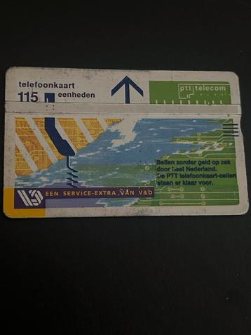 PTT Telecom Telefoonkaart 115 Eenheden - V&D beschikbaar voor biedingen
