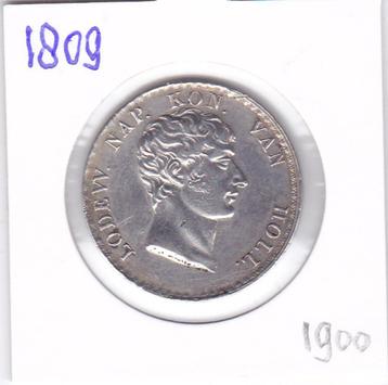 1 Gulden 1809 Lodewijk Napoleon voor 1900 euro beschikbaar voor biedingen