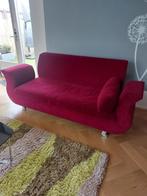 Bretz Chill bank en fauteuil - rood velours - nette staat, Huis en Inrichting, 75 tot 100 cm, Ophalen of Verzenden, Zo goed als nieuw