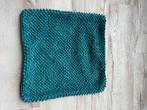 Groene Indy Sierkussen hoes 45x45 cm, Ophalen of Verzenden, Gebruikt, Groen, Vierkant