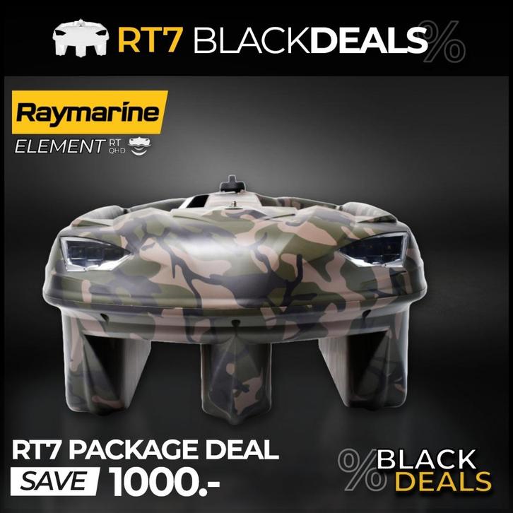 Carplounge RT7 | Voerboot Set | Raymarine Element | GPS, Watersport en Boten, Hengelsport | Karpervissen, Nieuw, Complete set