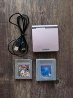 GameBoy Advance SP (roze), Spelcomputers en Games, Spelcomputers | Nintendo Game Boy, Ophalen, Gebruikt, Game Boy Advance SP, Met games
