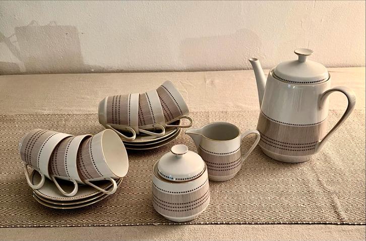 Hutschenreuther Arzberg Bavaria Theeservies - 6 persoons, Huis en Inrichting, Keuken | Servies, Gebruikt, Compleet servies, Overige stijlen