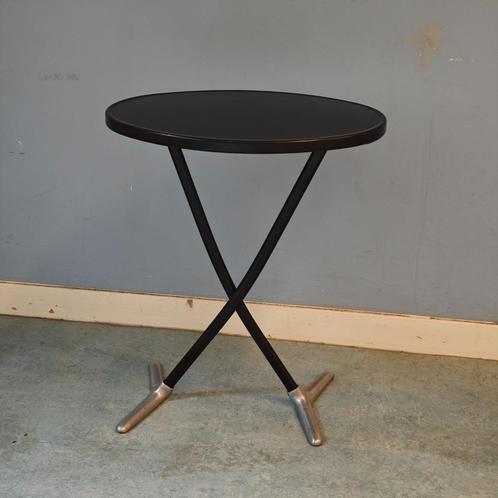 Vintage Magis klap tafel, Huis en Inrichting, Tafels | Sidetables, Gebruikt, 25 tot 50 cm, 50 tot 100 cm, Ovaal, Metaal, Ophalen of Verzenden