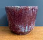 60 jaren aubergine kleur Mobach bloempot 16/18 cm DIAMETER, Gebruikt, Rond, Binnen, Ophalen of Verzenden