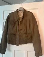 leren jas army green, Ophalen of Verzenden, Gedragen, Maat 38/40 (M), Groen