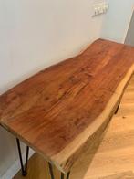 Solid wood console side table tafel, Huis en Inrichting, Tafels | Sidetables, Ophalen, 100 tot 150 cm, Overige houtsoorten, 25 tot 50 cm