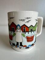 Vintage Figgjo Flint Torskefiske Grote Mok Fishermen 70’s, Antiek en Kunst, Ophalen of Verzenden