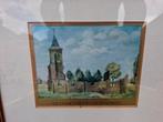 Ingelijste kaft van een boek oude toren Enschot brocante, Ophalen