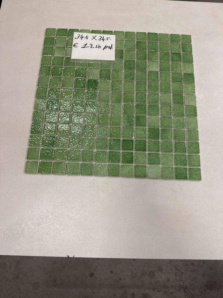 Mozaïek glas matje 34,5x34,5cm, Doe-het-zelf en Verbouw, Tegels, Nieuw, Wandtegels, Overige materialen, 20 tot 40 cm, 10 m² of meer