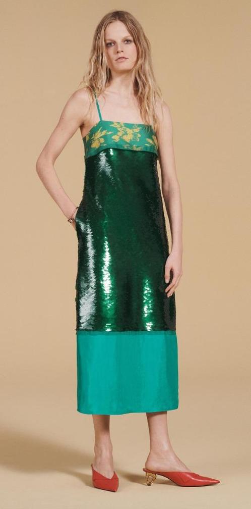 Nieuw Zara Limited Edition Jurk Maat S, Kleding | Dames, Jurken, Nieuw, Maat 36 (S), Groen, Onder de knie, Ophalen of Verzenden
