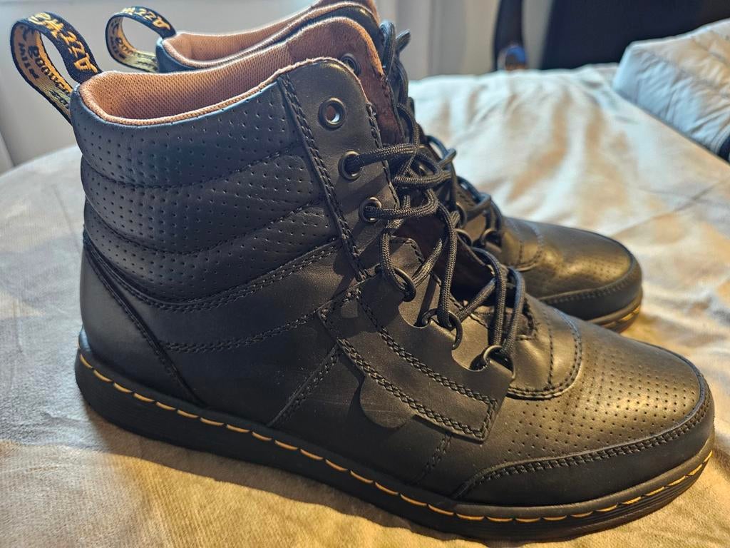 Zwarte Heren Dr Martens leer mt 45, Kleding | Heren, Schoenen, Ophalen, Zo goed als nieuw, Zwart, Boots