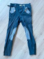 Blauwe rijbroek met dpijker vlakjes in maat 152, Ophalen of Verzenden, Gebruikt, Onderkleding