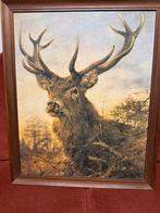 Ingelijste Rien Poortvliet druk - Hert, Ophalen